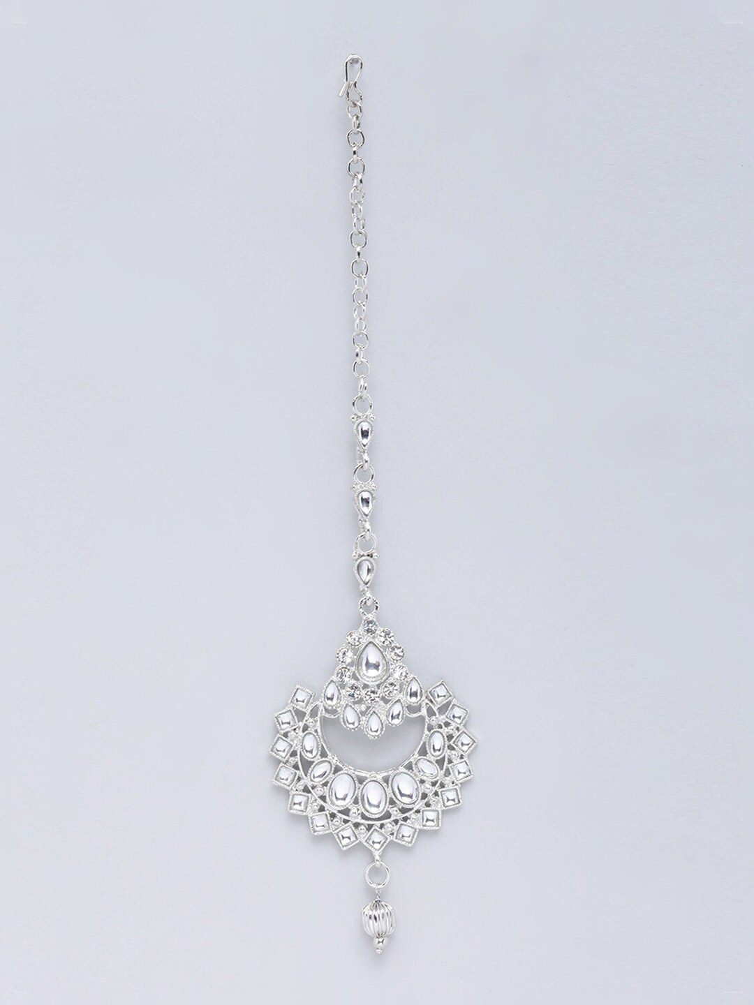 Silver Kundan Tika